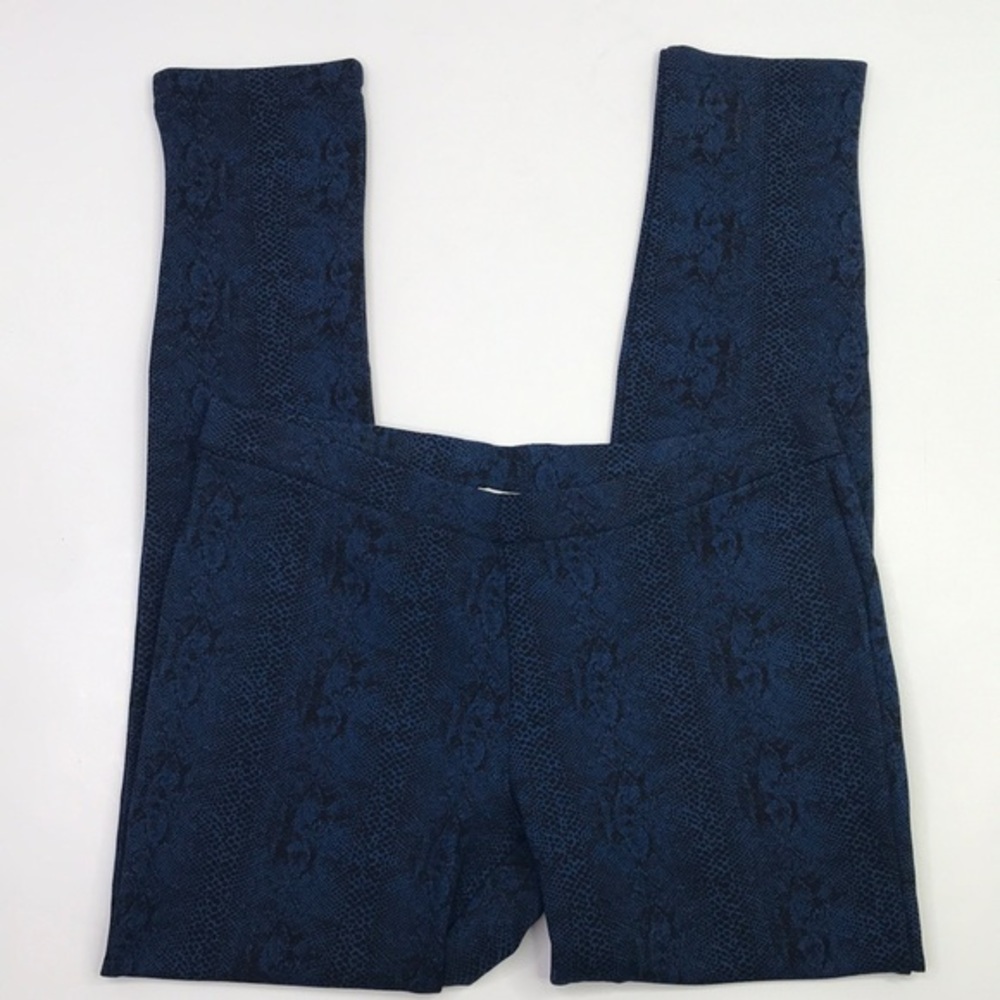 JOIE Keena Snake Skin Print Blue & Black Legging Sz M - Picture 4 of 11